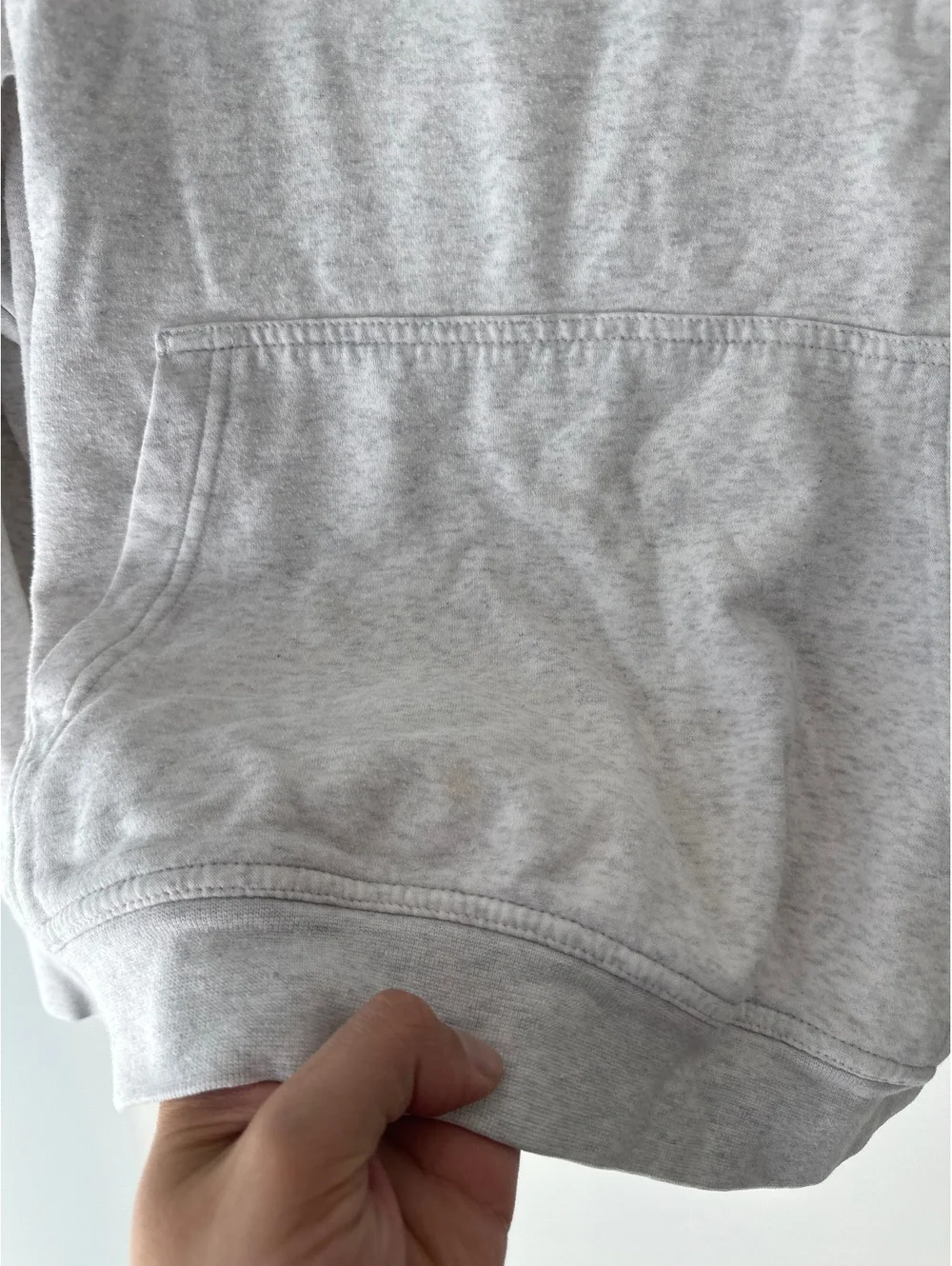 Nike Funnel Neck Hoodie Womens M Cream Pullover Fleece Athleisure Sweatshirt